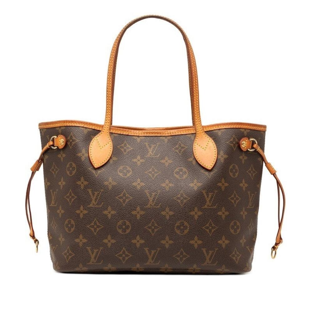 Louis Vuitton Monogram Neverfull PM Tote Bag Brown
